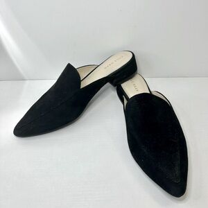 Cole Haan Black Suede Slip On Mules Size 7